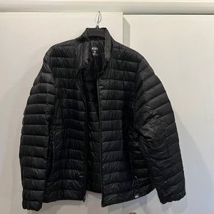 REI black puffer jacket.  3xl